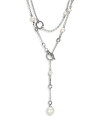 ジョン・ハーディー レディース ネックレス・チョーカー アクセサリー Sterling Silver Classic Chain Freshwater Pearl Sautoir Necklace 72 White