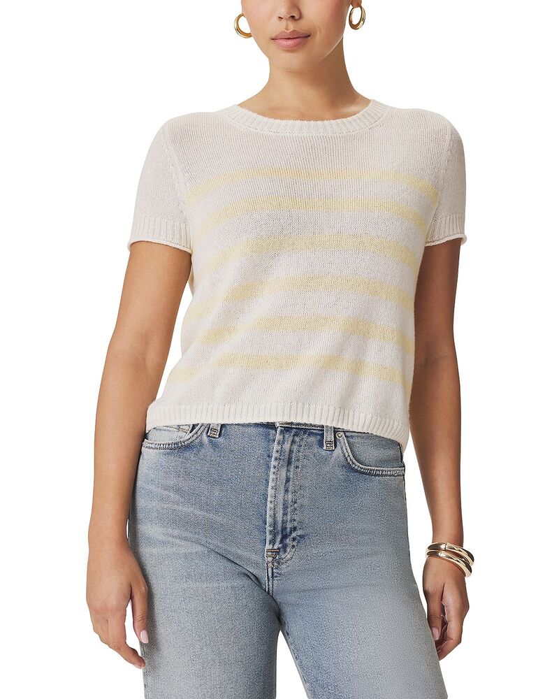 スプレンディット レディース アウター ニット・セーター Splendid Emerson Stripe Sweater Shell/Honeysuckle ストライプ