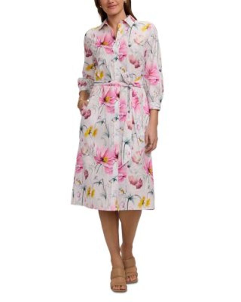 フォックスクラフト レディース トップス ワンピース フラワー柄 プリント フラワー Foxcroft Esther Floral Print Dress Multi マルチカラー