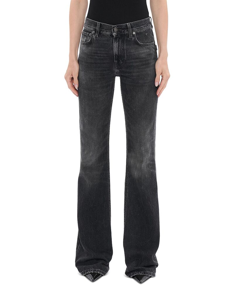 ハイクール レディース ボトムス デニムパンツ フレア ジーンズ HAIKURE Flora Mid Rise Flare Leg Jeans in Authentic Black Wash Authentic Black ブラック