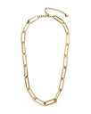 バウブルバー レディース ネックレス・チョーカー アクセサリー Hera Large-Link Collar Necklace 17-20 Gold