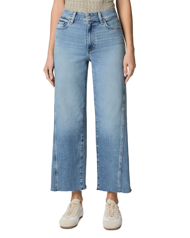 ペイジ レディース ボトムス デニムパンツ ワイドレッグ ジーンズ PAIGE Anessa High Rise Raw Hem Twisted Outseam Wide Leg Jeans in Explorer