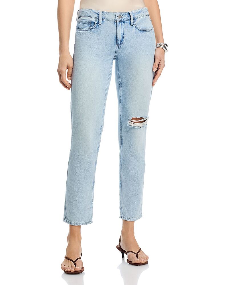 ラジャンス レディース ボトムス デニムパンツ ストレート ローライズ ジーンズ L'AGENCE Nevia Low Rise Slouch Straight Leg Jeans in Lago Descruct Lago Descruct