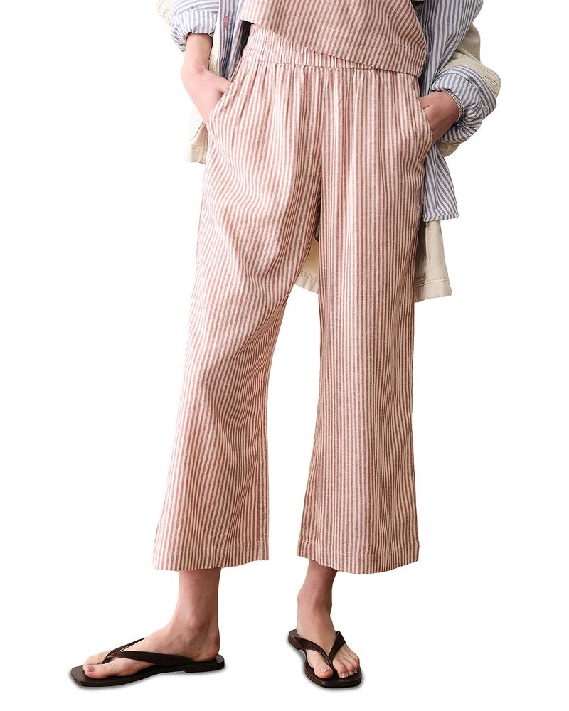 マリーン レイヤー レディース ボトムス カジュアルパンツ Marine Layer Allison Crop Trousers Rustripe ラスト