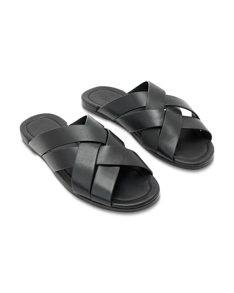 ジョンバルベイトス メンズ シューズ サンダル John Varvatos Men's Merida Slide Sandals Black ブラック