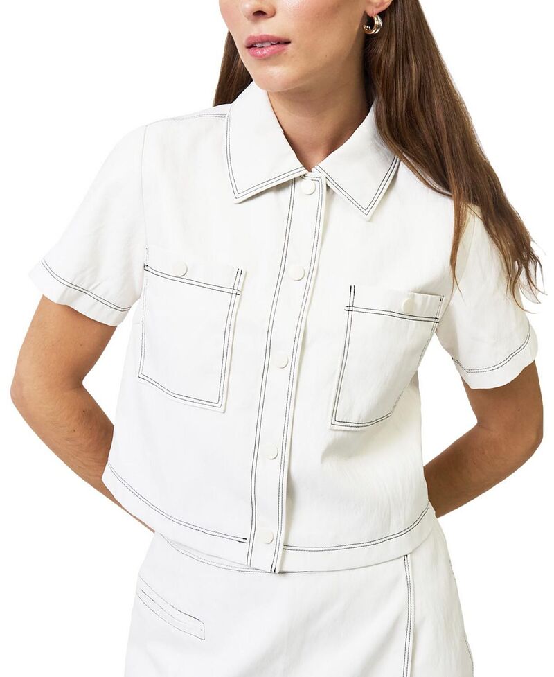 セントラルパークウェスト レディース アウター ジャケット・ブルゾン チェルシー クロップド Central Park West Women's Chelsea Cropped Jacket Bone