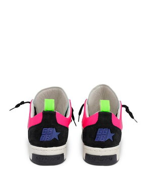 ゴールデングース レディース スニーカー シューズ Deluxe Brand Women's Yeah Mixed Media Low Top Sneakers Black/Pink