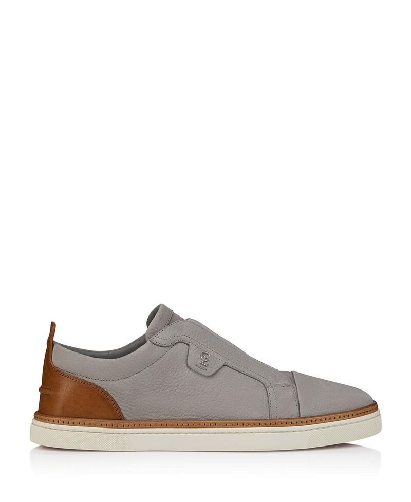 クリスチャン・ルブタン メンズ シューズ スニーカー Christian Louboutin Men's Marcontonio CL Slip On Sneakers Phantom Grey グレー