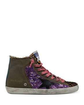 ゴールデングース レディース スニーカー シューズ Deluxe Brand Women's Francy High Top Sneakers Green Army