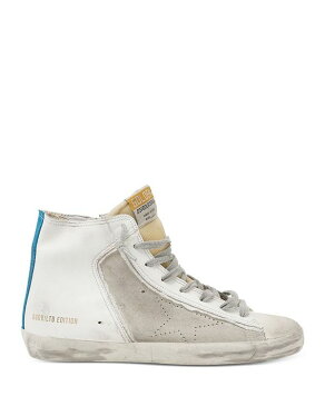 ゴールデングース レディース スニーカー シューズ Deluxe Brand Women's Francy High Top Sneakers White/Beige