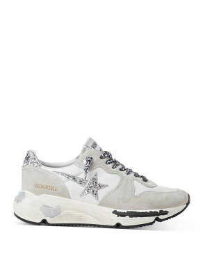ゴールデングース レディース スニーカー シューズ Deluxe Brand Women's Running Glitter Low Top Sneakers White/Silver