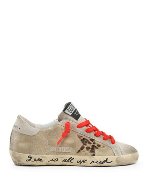 ゴールデングース レディース スニーカー シューズ Deluxe Brand Women's Super-Star Low Top Sneakers Light Gold