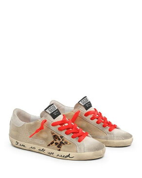 ゴールデングース レディース スニーカー シューズ Deluxe Brand Women's Super-Star Low Top Sneakers Light Gold