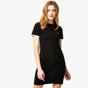 【送料無料】 ジャック ウィルス レディース ワンピース トップス Goodrington Side Stripe Ringer Mini Dress Blac...