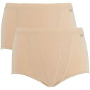 【送料無料】 スロッギ レディース パンツ アンダーウェア Sloggi Control maxi 2 pack Nude