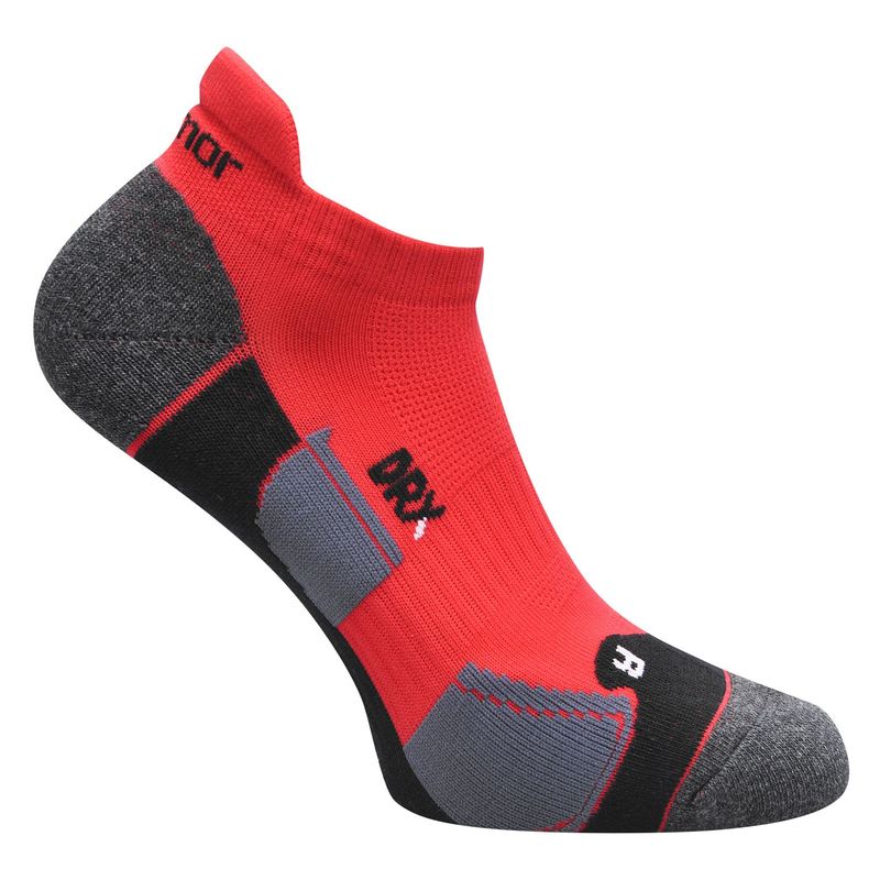 カリマー メンズ 靴下 アンダーウェア 2 Pack Running Socks Mens Red/Black