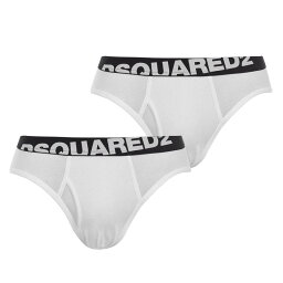 ディースクエアード パンツ メンズ 【送料無料】 ディースクエアード メンズ ブリーフパンツ アンダーウェア 2 Pack Briefs White 100