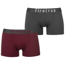 yz t@C[gbv Y {NT[pc A_[EFA 2 Pack Boxer Shorts Grey / Wine