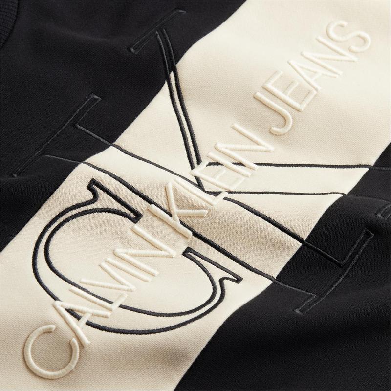 カルバンクライン レディース ナイトウェア アンダーウェア Mono Block Crew Sweatshirt CK BLACK BEH