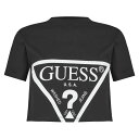 【送料無料】 ゲス レディース ナイトウェア アンダーウェア Cropped T-shirt Black A996