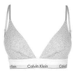 【送料無料】 カルバンクライン レディース ブラジャー アンダーウェア Cotton Triangle Bra Grey Hthr