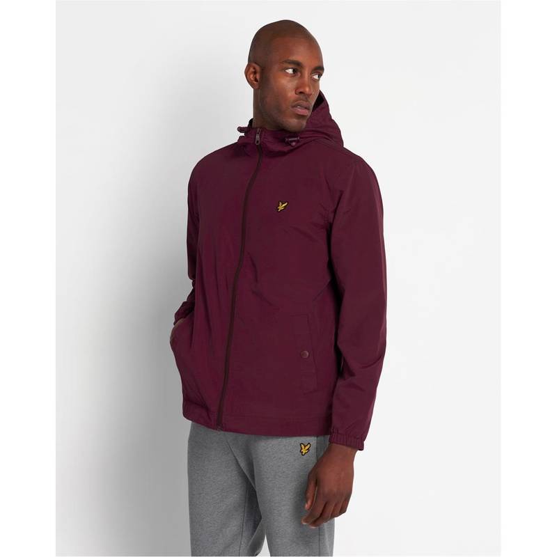 【送料無料】 ライルアンドスコット メンズ ジャケット・ブルゾン アウター and Scott Zip Through Jacket Burgundy Z562