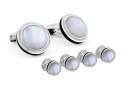 yz ^eIVA Y JtX{^ ANZT[ Tateossian Cufflinks Mens Silver/Black/Wh