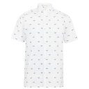 【送料無料】 テッドベーカー メンズ シャツ トップス Deaconn Car Print Short Sleeve Shirt White