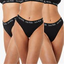 【送料無料】 ジャック ウィルス レディース パンツ アンダーウェア Deptford Multipack Thong 3 Pack Black