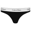 【送料無料】 カルバンクライン レディース パンツ アンダーウェア Thong BLACK