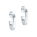 yz ebhx[J[ fB[X sAXECO ANZT[ SENATTA Crystal Hoop Earrings For Women Silver/Crystal