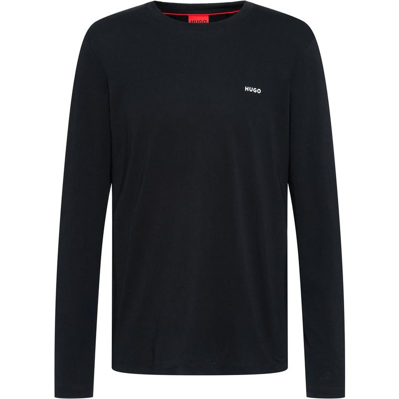 フューゴ メンズ Tシャツ トップス Derol Long Sleeve T Shirt Black 001
