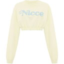 【送料無料】 ニッチェ ロンドン レディース パーカー・スウェット アウター Mera Cropped Sweater Pastel Yellow