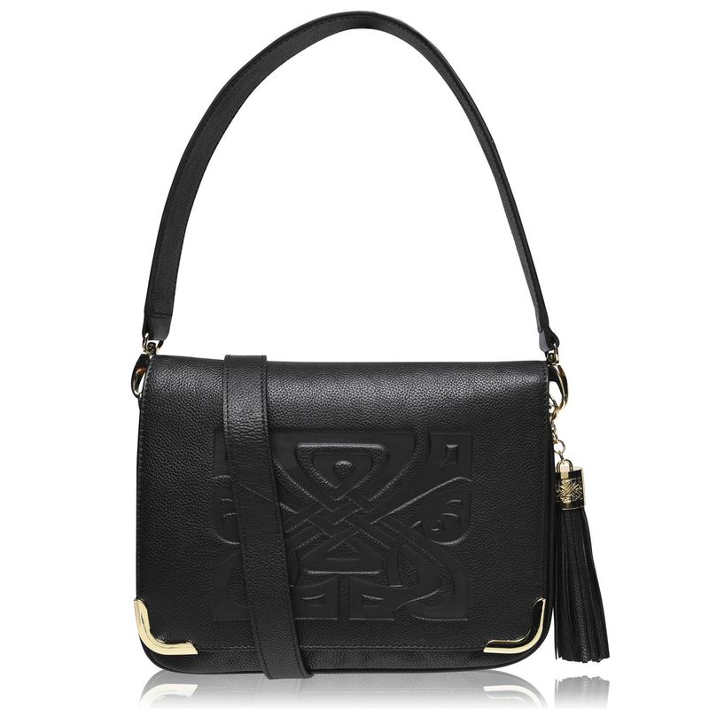 【送料無料】 ビバ レディース ハンドバッグ バッグ Biba Leather Gretal Cross Body Bag Black