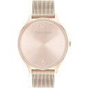 【送料無料】 カルバンクライン レディース 腕時計 アクセサリー Ladies Calvin Klein Mesh Watch Carnation Gold