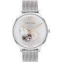 【送料無料】 カルバンクライン レディース 腕時計 アクセサリー Ladies Calvin Klein Mesh Watch Silver