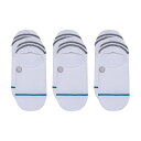【送料無料】 スタンス メンズ 靴下 アンダーウェア Stance Gamut 3 Pack Socks White