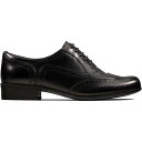 【送料無料】 クラークス レディース スニーカー シューズ Clarks Ladies Hamble Oak Shoes Black Leather