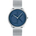 【送料無料】 カルバンクライン レディース 腕時計 アクセサリー Ladies Calvin Klein Mesh Watch Silver/Blue