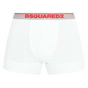 【送料無料】 ディースクエアード メンズ ボクサーパンツ アンダーウェア 2 Pack Boxers White 100