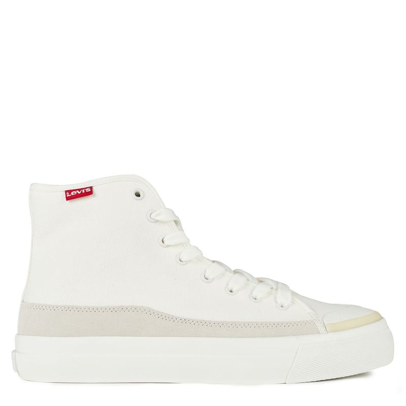 楽天ReVida 楽天市場店【送料無料】 リーバイス メンズ スニーカー シューズ Levis Square Hi Top Trainers Brill White