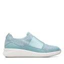 【送料無料】 クラークス レディース スニーカー シューズ Un Rio Knit Trainers Turquoise Knit