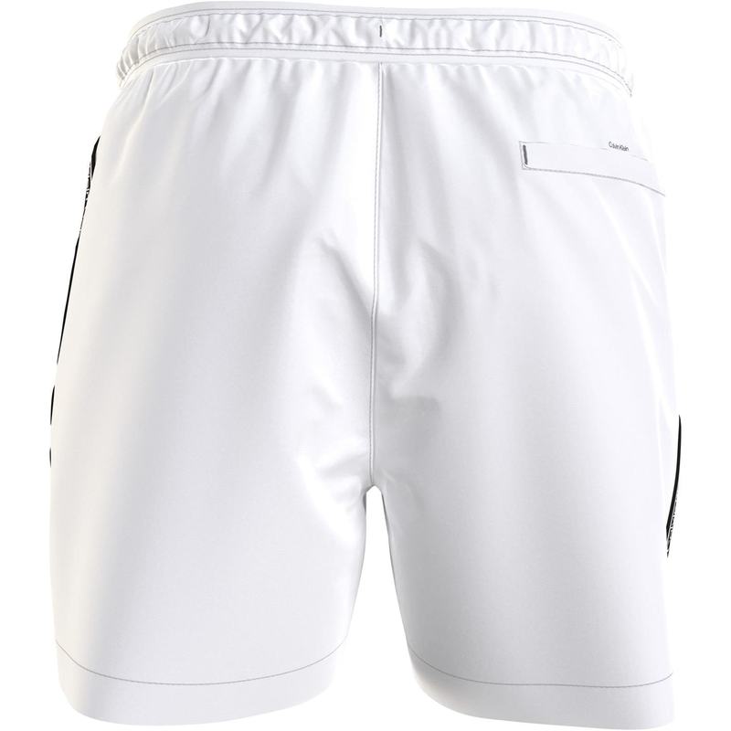 【送料無料】 カルバンクライン メンズ ハーフパンツ・ショーツ 水着 Medium Tape Swim Shorts Mens PVH Class White