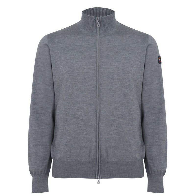 ポールアンドシャーク メンズ パーカー・スウェット アウター Merino Zip Cardigan Mid Grey 664