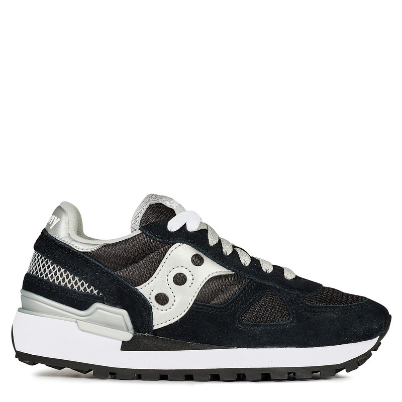 【送料無料】 サッカニー レディース スニーカー シューズ Shadow Original Trainers Black/Silver