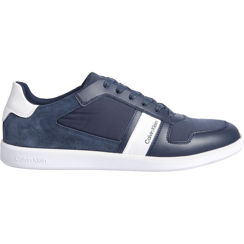  カルバンクライン メンズ スニーカー シューズ Lace Up Mix Trainers Navy DW4