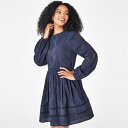 yz ro fB[X s[X gbvX Broderie Skater Dress Navy