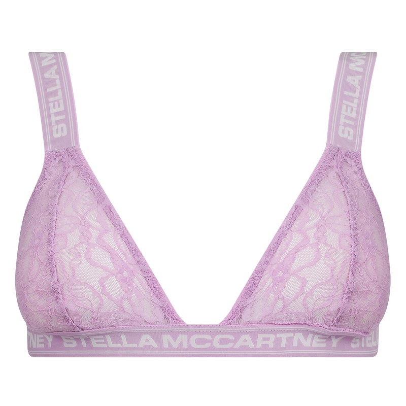 ステラマッカートニー インナー 下着 【送料無料】 ステラマッカートニー レディース ブラジャー アンダーウェア Logo Lace Bra Orchid 696