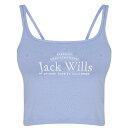 【送料無料】 ジャック ウィルス レディース タンクトップ トップス Double Strap Vest Soft Blue