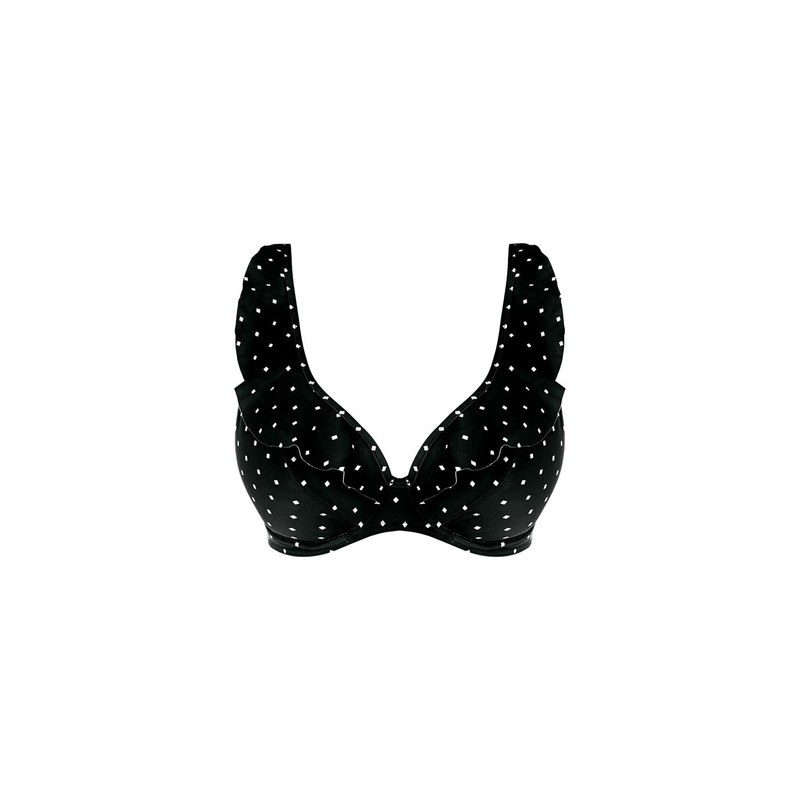 【送料無料】 フレイヤ レディース トップのみ 水着 Jewel Cove Underwired Plunge Bikini Top BLK Black